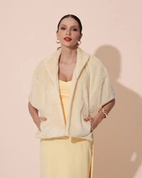 Estola Fake Fur Palha