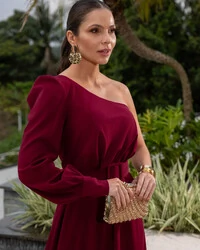 Vestido Longo Leticia Marsala