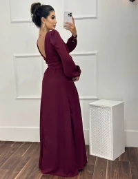 Vestido Longo Michelle Marsala