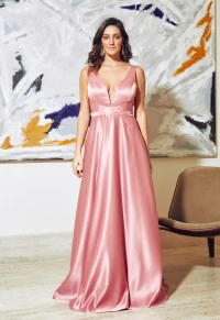 Vestido Longo Lauren Rose