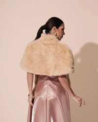 Estola Fake Fur Bege New