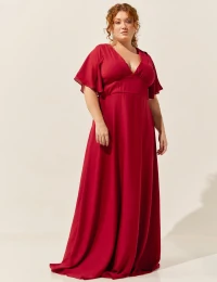 Vestido Longo Giovanna Marsala