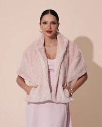 Estola Fake Fur Rose