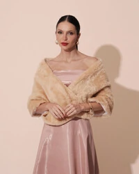 Estola Bege New Fake Fur