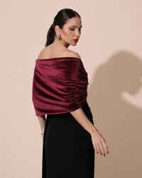 Estola Veludo Marsala