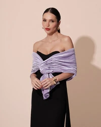 Estola Veludo Lilás