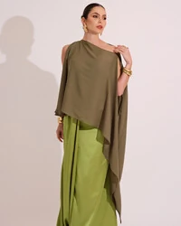 Capa Mil Formas Crepe Verde Oliva