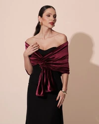Estola Veludo Marsala