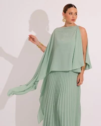 Capa Mil Formas Crepe Verde Menta