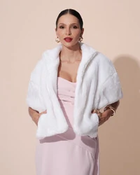 Estola Fake Fur Branco