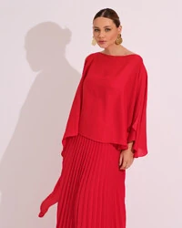Capa Mil Formas Crepe Vermelho