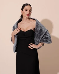 Estola Grafite Fake Fur