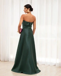Vestido Longo de Festa Zibeline Tomara que Caia Verde Escuro