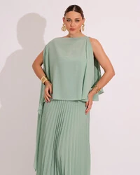Capa Mil Formas Crepe Verde Menta