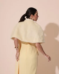 Estola Fake Fur Palha