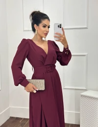 Vestido Longo Michelle Marsala