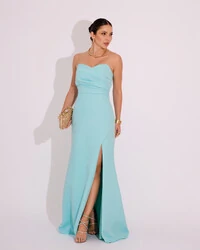 Vestido de Festa Longo Tomara que Caia Alfaiataria Tiffany