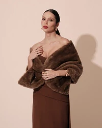 Estola Mocha Mousse Fake Fur