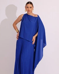 Capa Mil Formas Crepe Azul Royal