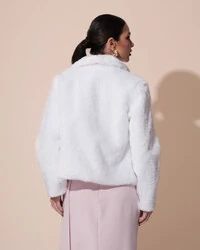Casaco Fake Fur Branco