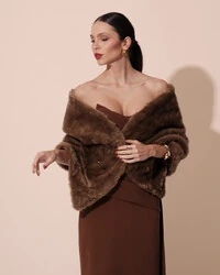 Estola Mocha Mousse Fake Fur