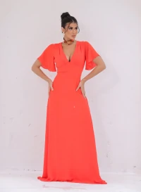Vestido Longo Giovanna Laranja