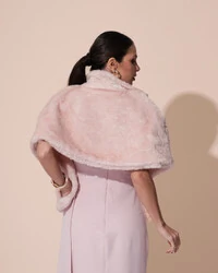 Estola Fake Fur Rose