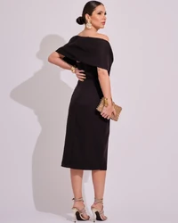 Vestido de Festa Midi Alfaitaria Preto