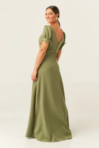 Vestido Longo Sofia Verde Oliva