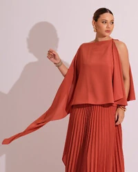 Capa Mil Formas Crepe Terracota