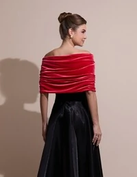 Estola Veludo Vermelho