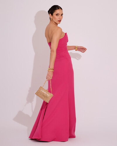 FotoVestido de Festa Longo Tomara que Caia Alfaiataria Pink New