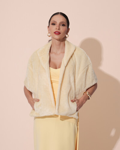 Foto Estola Fake Fur Palha