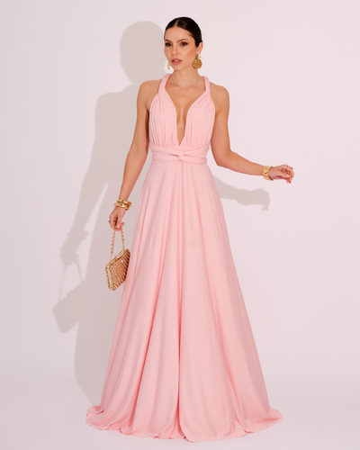 Foto Vestido Longo Milformas Rose Claro