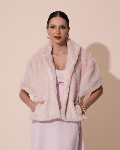 Foto Estola Fake Fur Rose