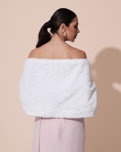 FotoEstola Branco Fake Fur