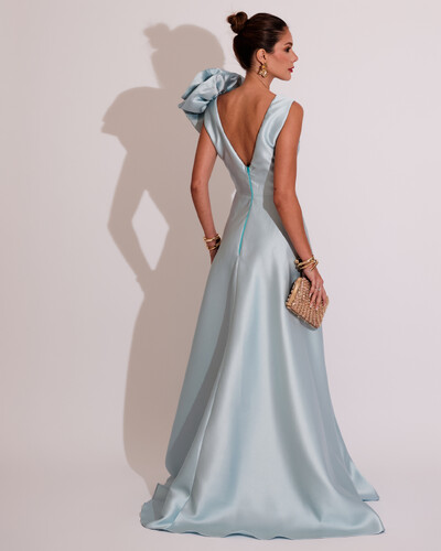 FotoVestido de Festa longo Zibeline Flor Tiffany
