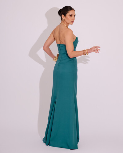 FotoVestido de Festa Longo Tomara que Caia Alfaiataria Verde