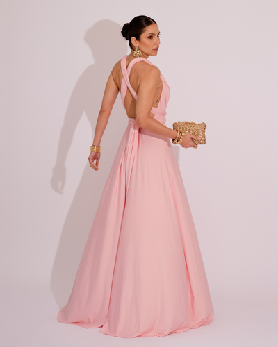 FotoVestido Longo Milformas Rose Claro