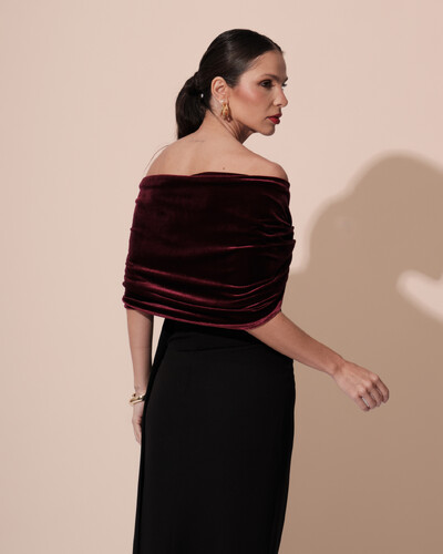 FotoEstola Veludo Marsala New