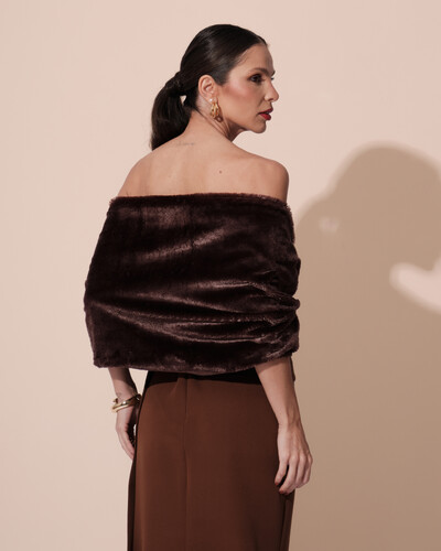 FotoEstola de Pele Marrom