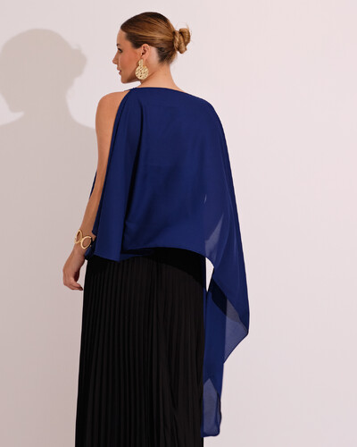 FotoCapa Mil Formas Crepe Azul Marinho
