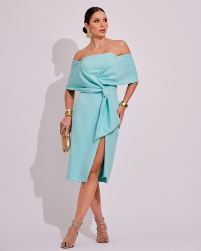 Foto Vestido de Festa Midi Alfaitaria Serenity