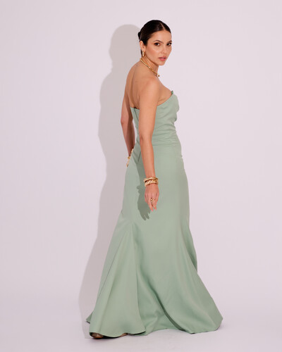 FotoVestido de Festa Longo Tomara que Caia Alfaiataria Verde Menta