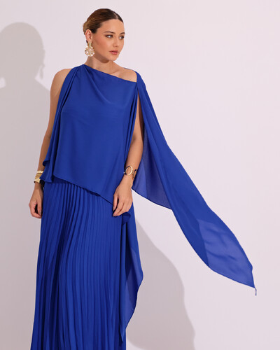 Foto Capa Mil Formas Crepe Azul Royal