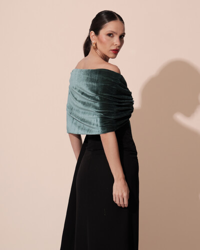 FotoEstola Veludo Verde Escuro