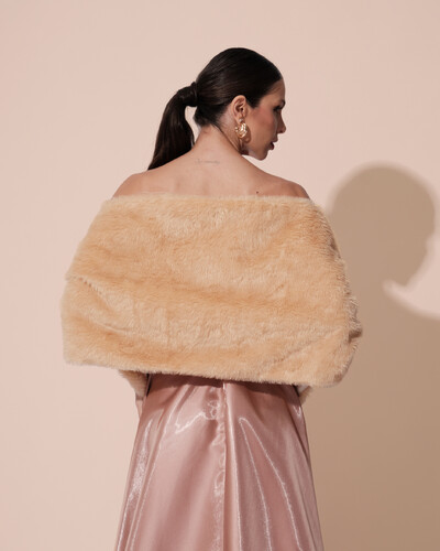 FotoEstola Bege New Fake Fur