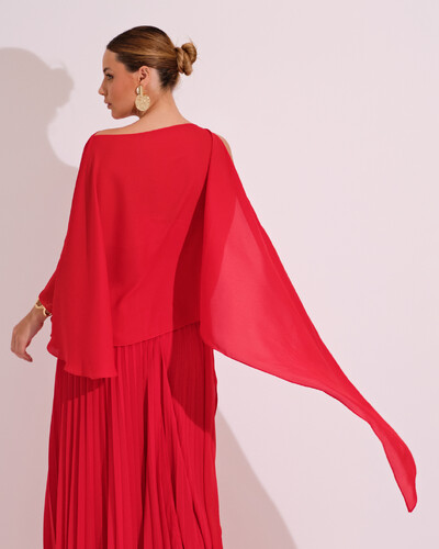 FotoCapa Mil Formas Crepe Vermelho