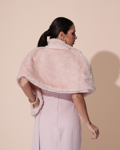 FotoEstola Fake Fur Rose