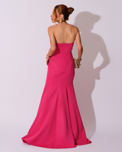 FotoVestido de Festa Longo Alfaiataria Tomara que Caia Saia Sereia Pink